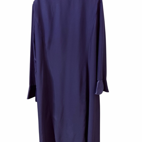 Gorgeous VTG Christi of California navy blue full length light coat - Picture 2 of 4